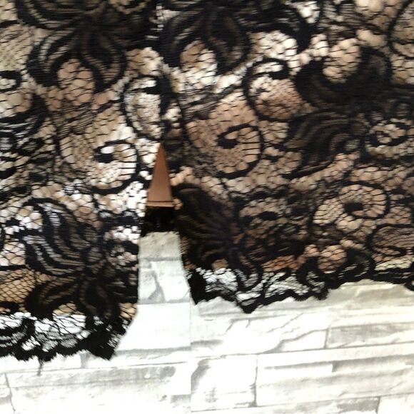 White House Black Market || Strapless Sequin Lace Mini Formal Evening Dress SZ 2 - Picture 5 of 10